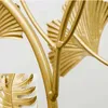 Paintings Luxury Golden Leaf Wall Hanging Palm Leaf Ginkgo Leaf Metal Wall Hanging Nordic Living room Bedroom Home Decoration Painting