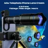 Télescopes Télescope professionnel HD 40X Zoom monoculaire lentille de téléphone caméra téléobjectif avec trépied télescope en métal pour le tourisme Camping YQ240124