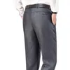 Pantalon de costume pour hommes de haute qualité Pantalon de printemps d'été classique Pantalon d'automne taille haute Pantalon décontracté d'affaires Drop Gozbkf 240124
