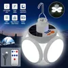 Camping Lantern Lamp Solar Portable Outdoor Folding LED -söklampor USB -laddningsbar campingfackla nödbelysning för strömavbrott YQ240124