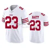 Groothandel op maat gemaakte voetbalshirts San''Francisco''49ers''Men 5 Trey Lance 10 Jimmy Garoppolo 16 Joe Montana 85 George Kittle Dames Jeugd Vapor White Limited Jersey