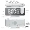 Smart Home Control Digital Alarm Cock Watch Table Electronic Desktop Clocks USB Wake Up FM Radio Time Projector Funkcja drzemka 2