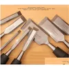 Set di utensili manuali professionali Alta qualità 8 pezzi / set Scalpelli per la lavorazione del legno Indurenti Strumenti di carpenteria fai da te Intaglio del legno Scalpello piatto scolpito D Ot6Yb