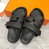 2024 Designer Pantofola Donna Ciabatte Sandalo Uomo Piattaforma Scivoli In pelle Infradito piatte Pantofole Estate Lusso Uomo Casual Sandalo da spiaggia