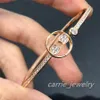 Luxury Bracelet Designer Jewelry Fashion Womens Chain Elegant Wedding Bracelets Stone Flower Design Titanium Top Quality Jewelrys Gift