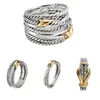 Dy Twisted Eheringe erschwingliche Opulenz Schneller Versand Luxuriöser Designerschmuck für Frauen Ring Geschenk