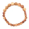 Strand Cliff Cypress Wood Male And Female Buddha Beads Couple's Bracelet Retro Picasso Stone Artistic Sandalwood