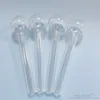 20pcs Quartzpro 10cm Pyrex Cam Yağ Brülör El Borusu Sigara Aksesuar 4 inç Duman Borusu 2 cm kase kafası