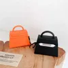 Casos de telefone celular laranja preto luxo design bolsa fone de ouvido para apple airpods 2 3 pro macio silicone proteção fone de ouvido capa acessórios