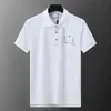 24 Designer Poloshirts Heren Casual Polo Mode Patchwork Print Borduren Luxe T-shirt High Street Heren Street Wear Polo's M-3XL