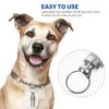 Dog Collars 6pcs Pet Identity Tags Anti Lost Cat Name Address Collar