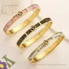 braccialetto di gioielli firmati Nuovo braccialetto Braccialetto di design da viaggio di nozze Bracciale in oro 18 carati Logo corretto con timbro interno Gioielli con braccialetto di colore classico di alta qualità