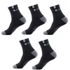 Chaussettes pour hommes 5 paires hommes fibre de coton automne hiver mâle respirant sport chaussette déodorant affaires grande taille 38-47