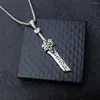 Chains Ancient Sword Necklace Tide Men's Fashion Stainless Steel Pendant Personalized Retro Domestic Decoration Processing