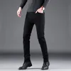 Classic Business casual Jeans men Fashion black Slim Stretch Denim Trousers Male high quality Luxury pants men Clothing 240119