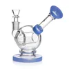 Nieuw ontwerp phoenix glas ronde Basis bong Waterpijpen Bedwelmende Glazen Dab Rigs Rook Glas Waterleidingen Recycler Booreilanden Met 14mm kom