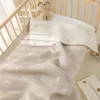 Cobertores quadrados de musselina para bebê nascido verão cobertor acessórios de cama colcha capa de carrinho de dormir swaddle lençol de jardim de infância