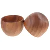 Dinnerware Sets 2 Pcs Small Wooden Bowl Bowls Fruit Tray For Kitchen Serving Large Salad Tableware