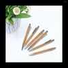 Skålar 50st Bambu Ballpoint Pen Annonsering Miljö Skyddsverktyg