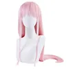 Perruques Cosplay Anime DARLING in the FRANXX 02 perruque Cosplay zéro deux perruques sans couvre-chef jeu de rôle couleur rose Cos Perucas WigL240124