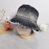 Men Bucket Hat Luxury Cowboy Hats Fashion Casquette Osobowość Trendy sunhats czapki szerokie grzbiet podróży na zewnątrz para fisherman cap rachunek