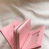 Miui küçük matelasse nappa deri cüzdan flep ile snap kapanma tasarımcısı kadın fermuar uzay cüzdan üç kredi kartı yuvası lüks çanta