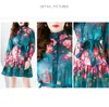 Girl Boutique Printed Dress Lantner Sleeve Dress 2024 Spring Summer Floral Dress High-end Trend Lady Retro Dresses Holiday Ruffles Dresses