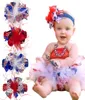 Diademas para bebés Plumas Celebración del Día de la Independencia de EE. UU. Diadema para niñas Diademas para niños Accesorios para el cabello Pasadores de vacaciones WKHA307458961
