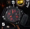 U1 Designer Top AAA BR Model Three Switches Luxury Men Watch Kwarc Watch Top Marka Guma Relogio Akcesoria Wysokiej jakości Kalendarz Kalendarza Kalendarza Y680