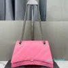 Tasarımcı -chain yarım ay çanta omuz crossbody büyük debriyaj çanta çanta flip cüzdan ineği deri moda mektup bayanlar tote