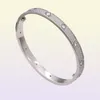 Charmarmband för kvinnor män anpassad manschett armband silver rosguld titan stål modedesigner smycken skruvmejsel diamant1188171