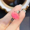 Cluster Rings 925 Silver Pink Opal Ring Engagement RingWedding Bridal October Birthstone For Women Promise Anniversary Gift