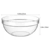 Ensembles de vaisselle, tasses à soupe avec poignées, bol à salade, plateau de service en plastique transparent, bassin d'eau domestique