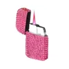 Accendini Simpatico accendino con strass Accendino a fiamma rosa Accendino a torcia Accendino da donna Gadget Bellissimo accendino Accendino gonfiabile a butano YQ240124