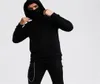 Ninja hoodies män mask bomull överdimensionerade luvtröjor sport solid långärmad vinter huva tröjor män klädplats hela LJ23426472