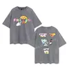 Herren Designer V T-Shirt Vintage Retro Washed Shirt Luxusmarke T-Shirts Damen Kurzarm T-Shirt Sommer Kausal T-Shirts Hip Hop Tops Shorts Kleidung Verschiedene Farben-7