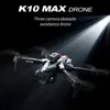 K10 Max High Definition Aerial Photography Drone, 5G Hinder Undvikande, fjärrkontrollflygplan, Optical Flow Quadcopter UAV