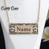 Cring Coco benutzerdefinierte Namenskette Goldfarbe Modeschmuck Frangipani individuelle Halsketten für Frauen Freund 240119