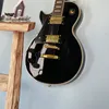 Chitarra elettrica nera per mano sinistra 6 corde HH in palissandro massiccio Nave libera USA