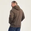 ARIAT American Outdoor Sports Sweat à capuche en peluche avec grand panneau ample pour homme