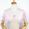 Scarves Rhinestone Bow Buckle Shawl Women Elegant Bridal Sheer Mesh Embellished V Neckline For Wedding