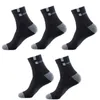 Meias masculinas 5 pares homens fibra de algodão outono inverno masculino respirável esportes meia desodorante negócios plus size 38-47