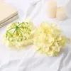 Decorative Flowers Wedding Hydrangea Artificial Flower 50pcs Head Props Arrangement Road Lead Arch Decoration Accessories