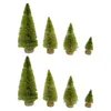 Christmas Decorations 8x Artificial Tree Desktop Ornaments Miniature Mini Decor For Year Home Indoor Centerpiece