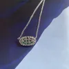 kendrascotts Designer Sieraden Kendras Scotts Ketting Ks Temperament Sprankelende Diamant Elisa Kleine Groene Kattenoog Ketting Dames Sieraden Fashiona