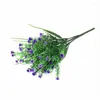 Dekorative Blumen, Gypsophila, anmutig, künstlich, ein Bündel von 5 Zweigen, grünes Gras, Dekor für Hochzeit/Party