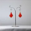 free shipping kendrascotts Designer Kendras Scotts Jewelry Stud Earrings Alex Fashion New Red Turquoise Dyed Big Earrings with Red Jade Chalcedony Palm Shaped Earr