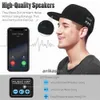 Portabla högtalare hatt med Bluetooth -högtalare justerbar trådlös smart högtalartelefon cap för utomhussport trådlös Bluetooth baseball cap med mic yq240124