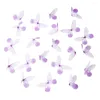 Decorative Flowers 50PCS Multicolor Translucent Artificial Chiffon Butterfly Gradient Color DIY Headdress Handmade Material Wedding