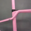 Blue Pink Paint Gravel Bike Frame GR047 T47 Bottom Bracket Full Hidden Cable Available Size XS/S/M/L/XL